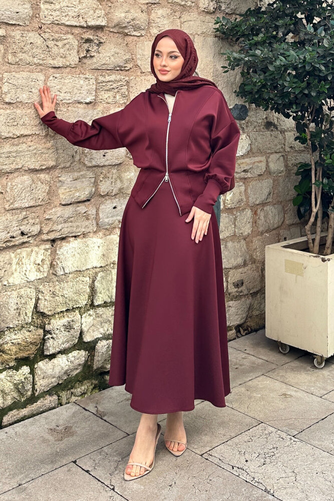 Forté Etekli Scuba Takım - Bordo - LİNE (0)