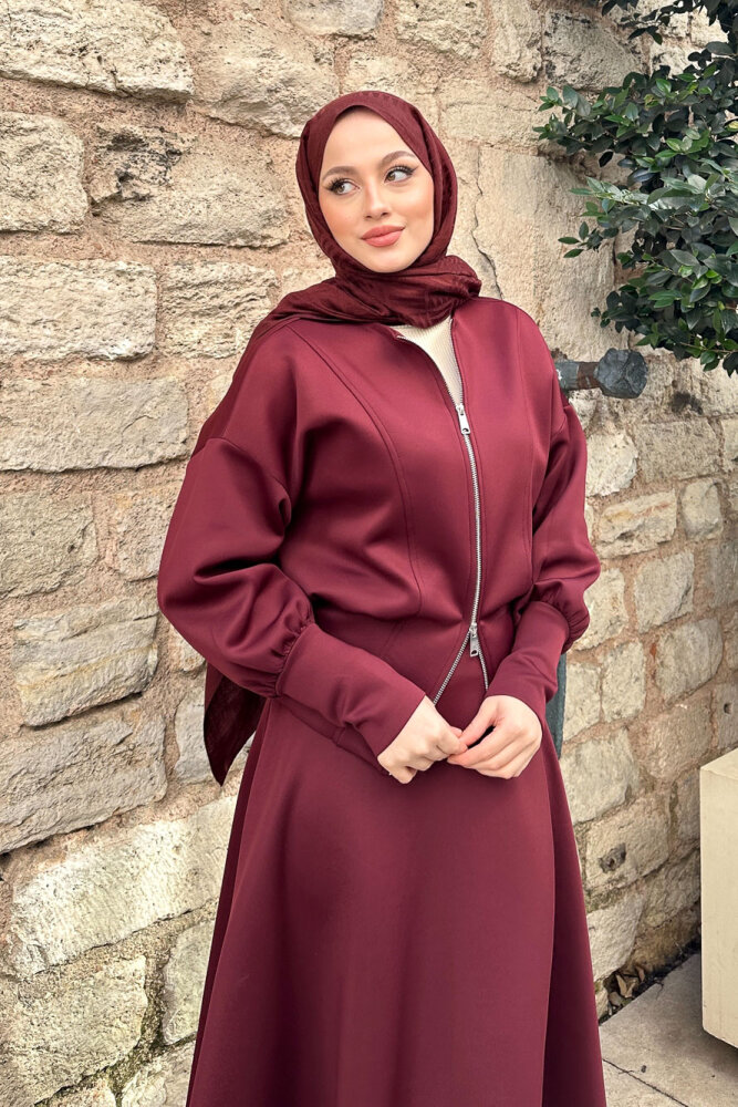 Forté Etekli Scuba Takım - Bordo - LİNE (5)