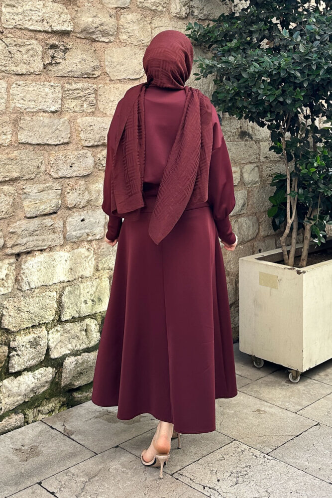 Forté Etekli Scuba Takım - Bordo - 8