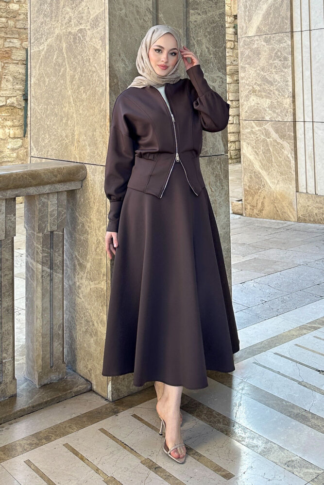 Forté Etekli Scuba Takım - Kahverengi - 1