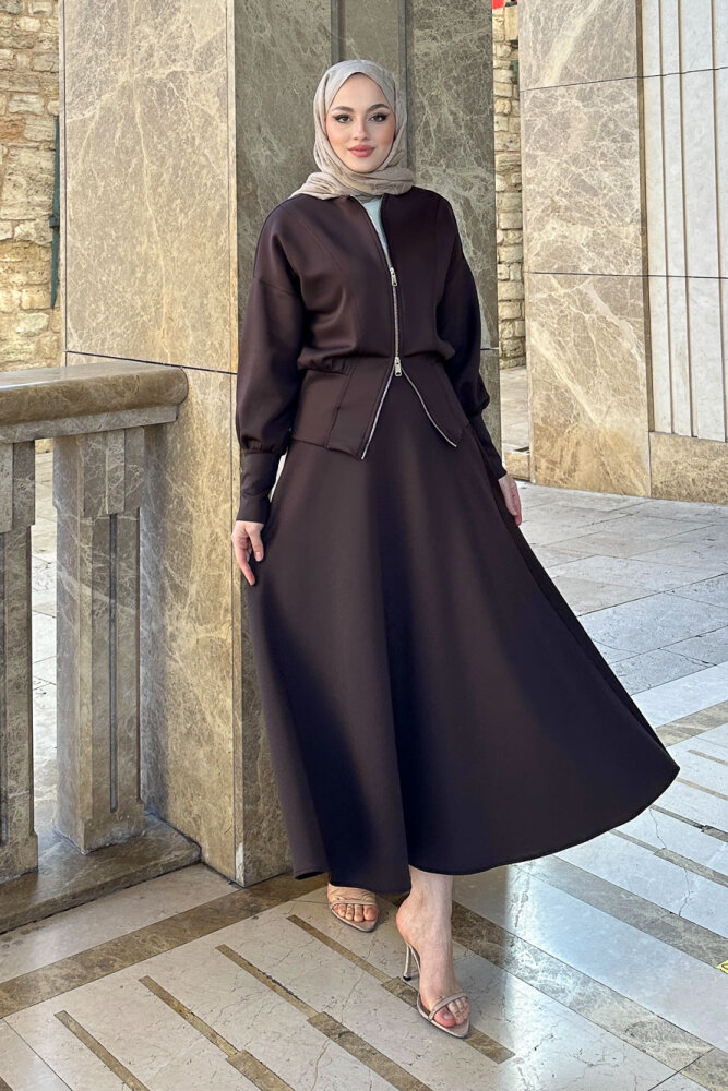 Forté Etekli Scuba Takım - Kahverengi - 5