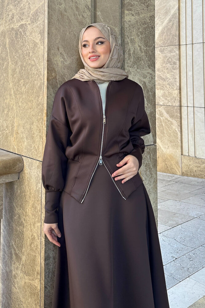 Forté Etekli Scuba Takım - Kahverengi - 3