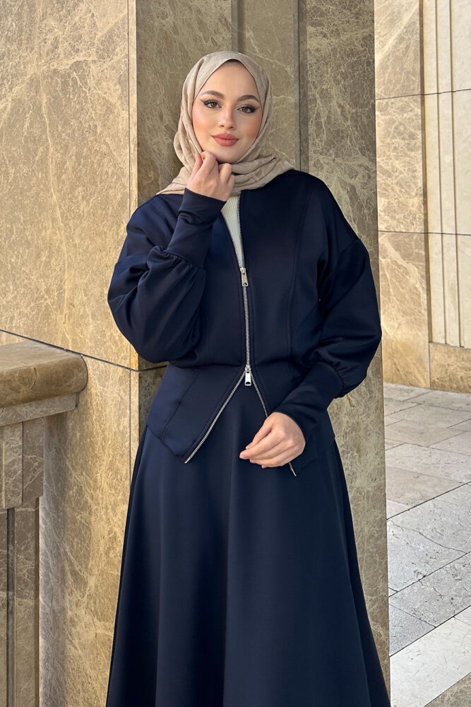 Forté Etekli Scuba Takım - Lacivert - LİNE (1)