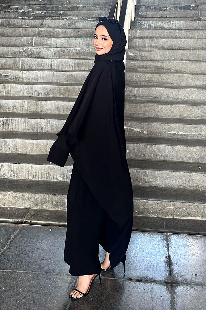 Freya Şal Detaylı Pantolon Takım - Siyah - ALLMİSS (0)