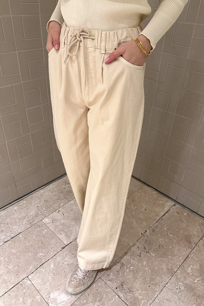 Gabardin Bol Paça Jean - Bej - 6