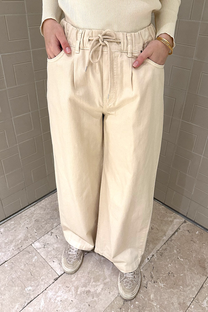 Gabardin Bol Paça Jean - Bej - 8
