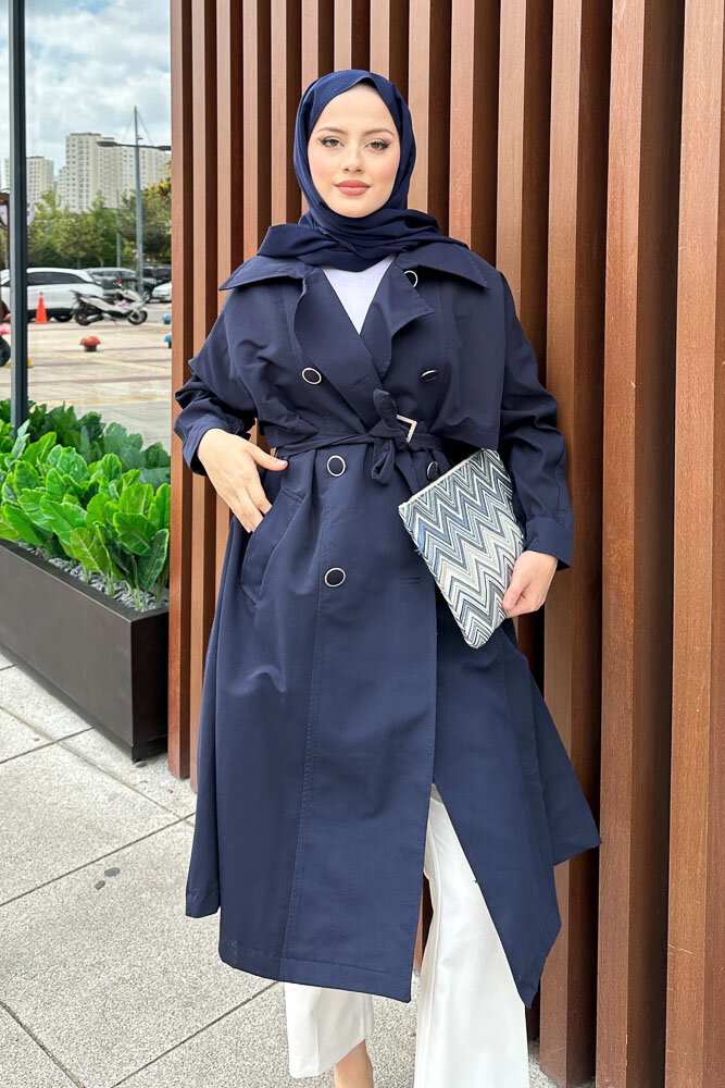 Geniş Rüzgarlıklı Treçkot - Lacivert - 3