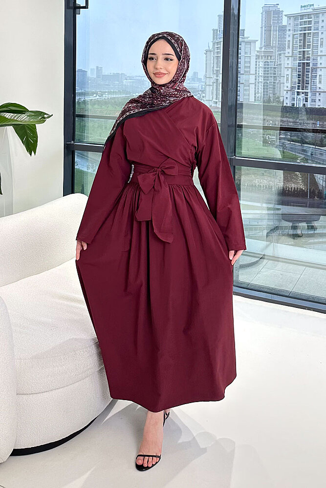 Grace Bolero Etekli Takım - Bordo - 1