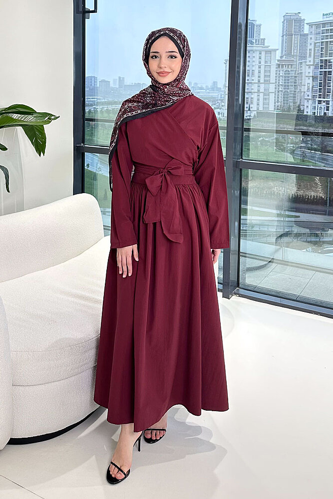 Grace Bolero Etekli Takım - Bordo - ENMA (3)