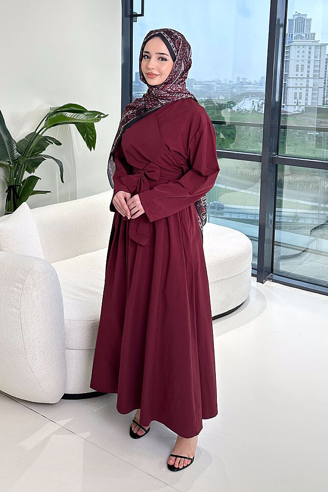 Grace Bolero Etekli Takım - Bordo - ENMA (5)