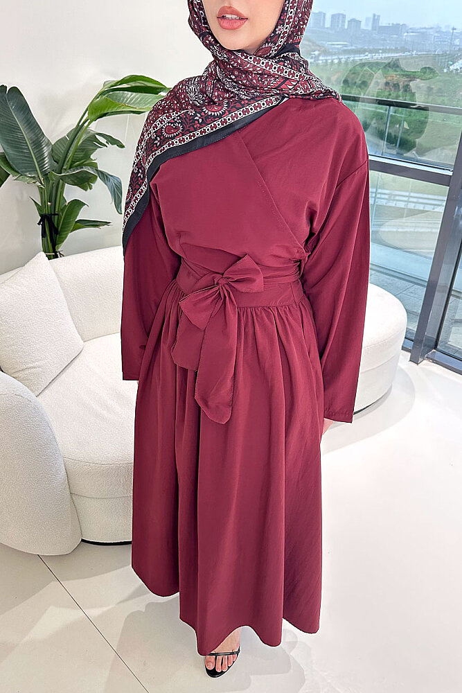 Grace Bolero Etekli Takım - Bordo - ENMA (2)