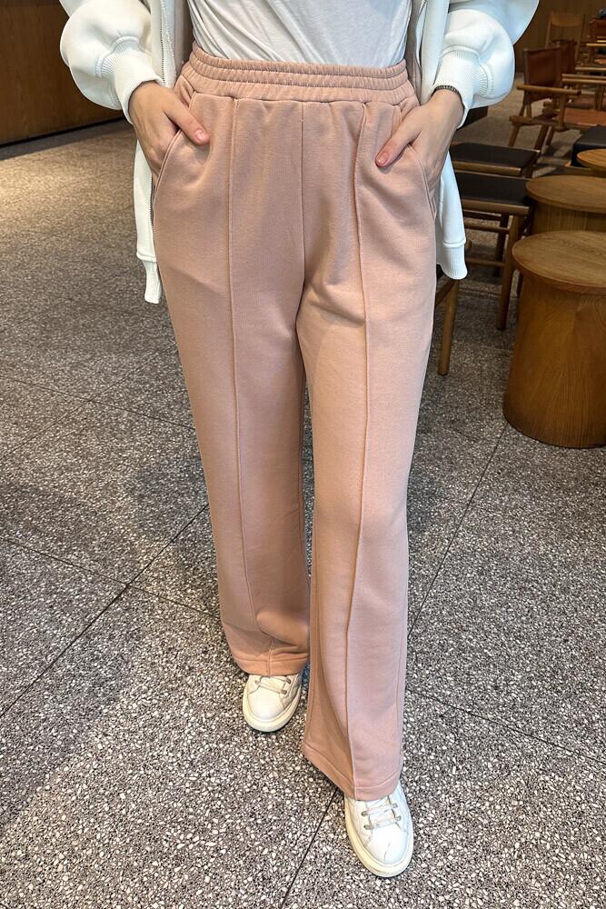 Grass Üç İplik Eşofman - Bej - HENZA (2)