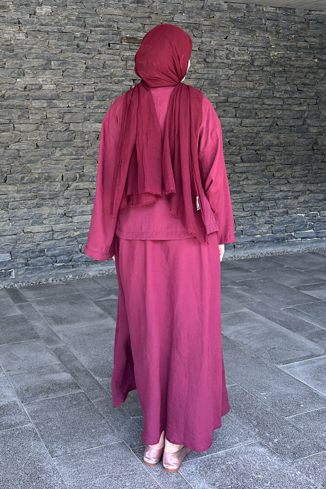 Güllü Modal Takım - Bordo - 8
