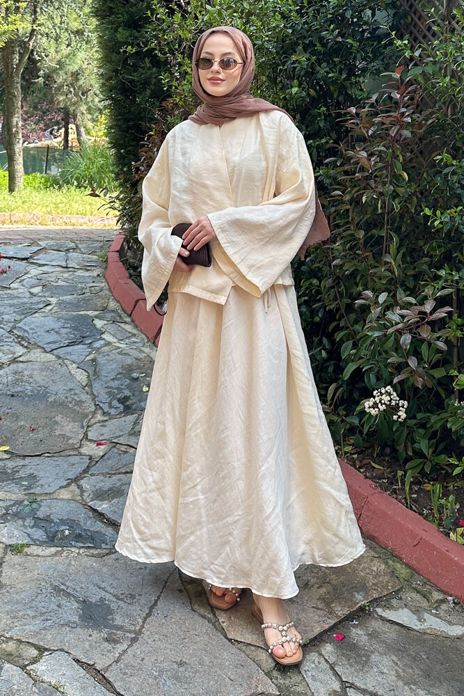 Güllü Modal Takım - Taş Rengi - 6