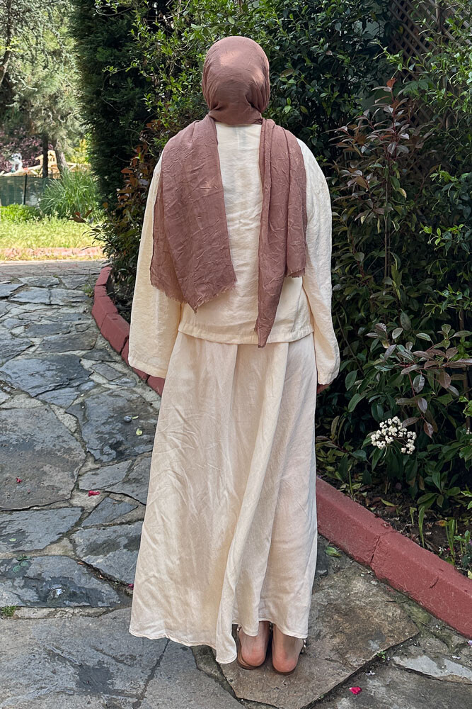 Güllü Modal Takım - Taş Rengi - 8