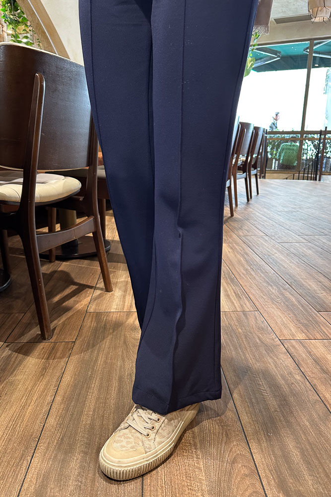 Gwen Önden Dikişili Pantolon - Lacivert - HENZA (2)