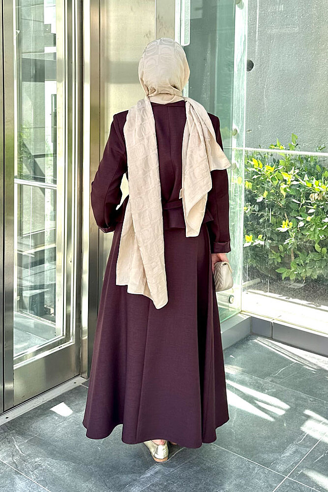 Harper Kruvaze Gold Detaylı Takım - Bordo - LİNE (5)