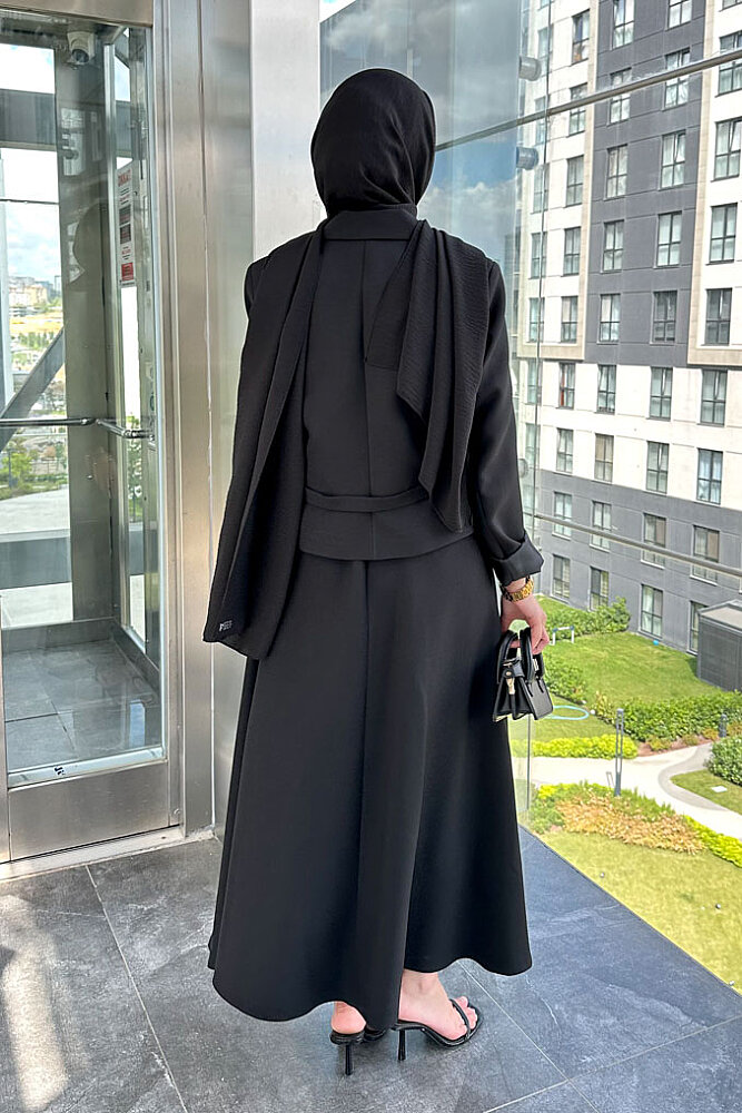Harper Kruvaze Gold Detaylı Takım - Siyah - 8