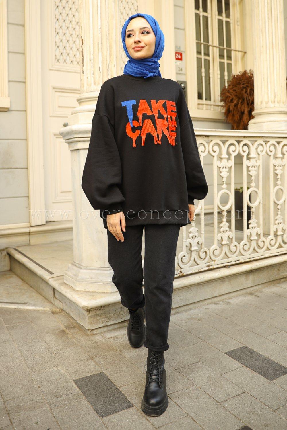 Take Care Sweatshirt-Siyah