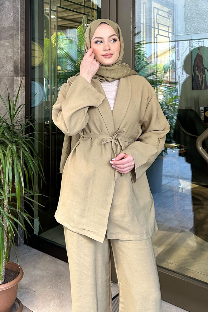 Jill Kimono Takım - Haki - 5
