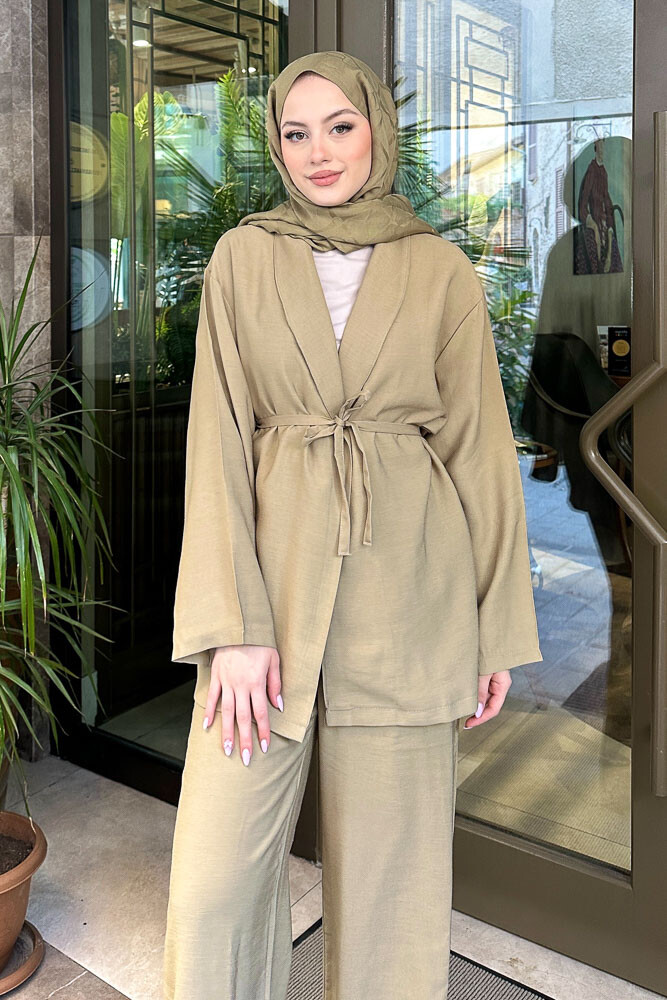 Jill Kimono Takım - Haki - 2