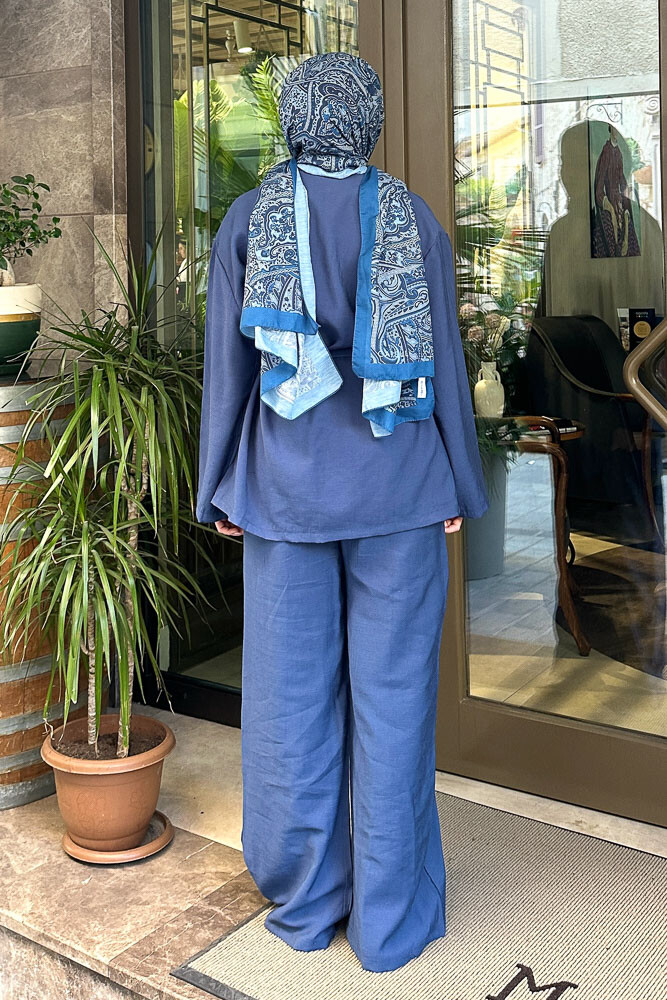 Jill Kimono Takım - Lacivert - 8