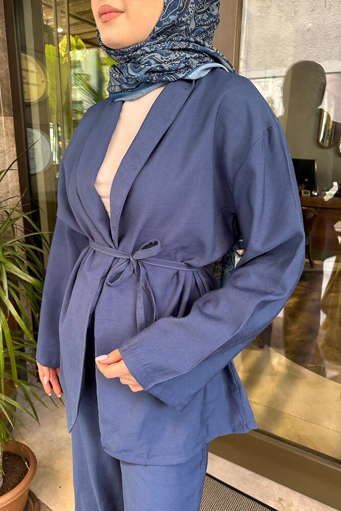 Jill Kimono Takım - Lacivert - 7