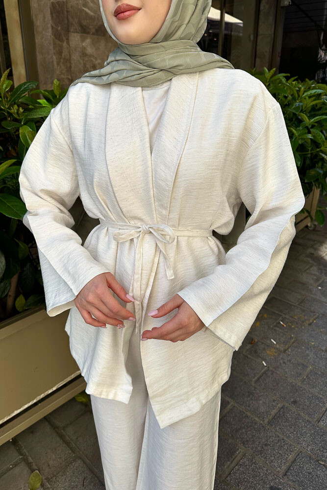 Jill Kimono Takım - Taş Rengi - 6