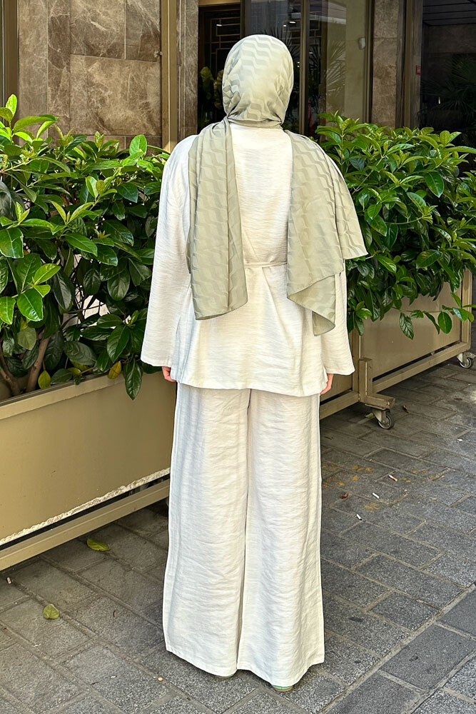 Jill Kimono Takım - Taş Rengi - 8