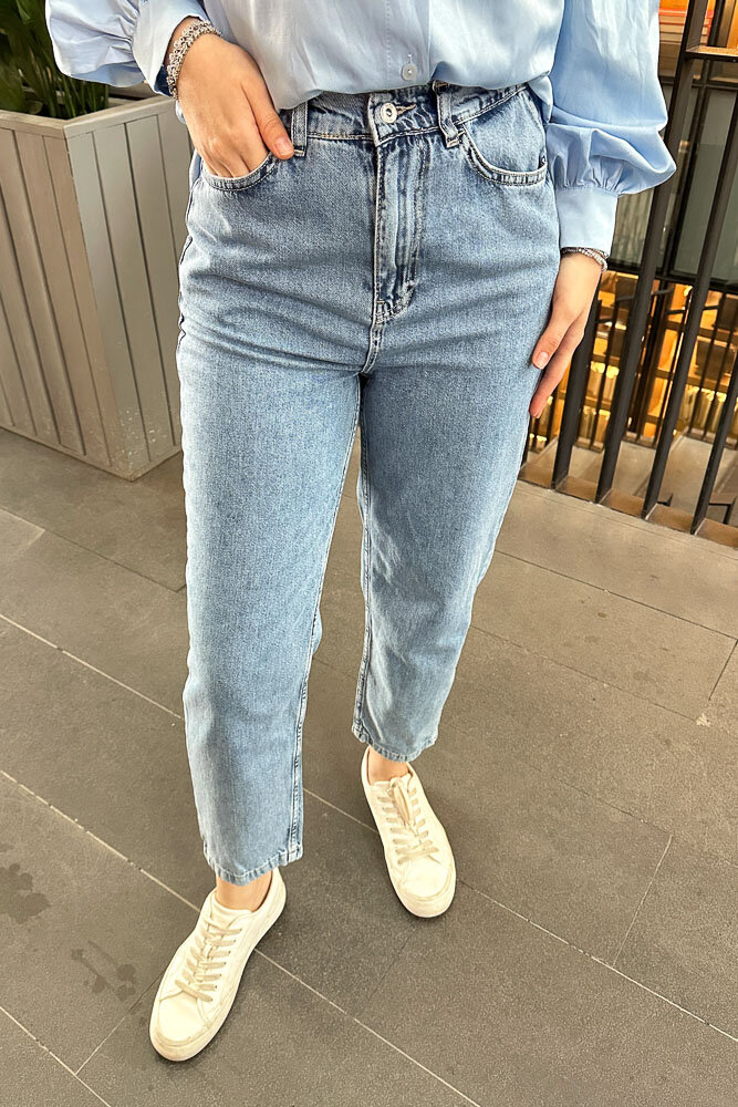 Jogger Denim Pantolon - Açık Mavi - 3