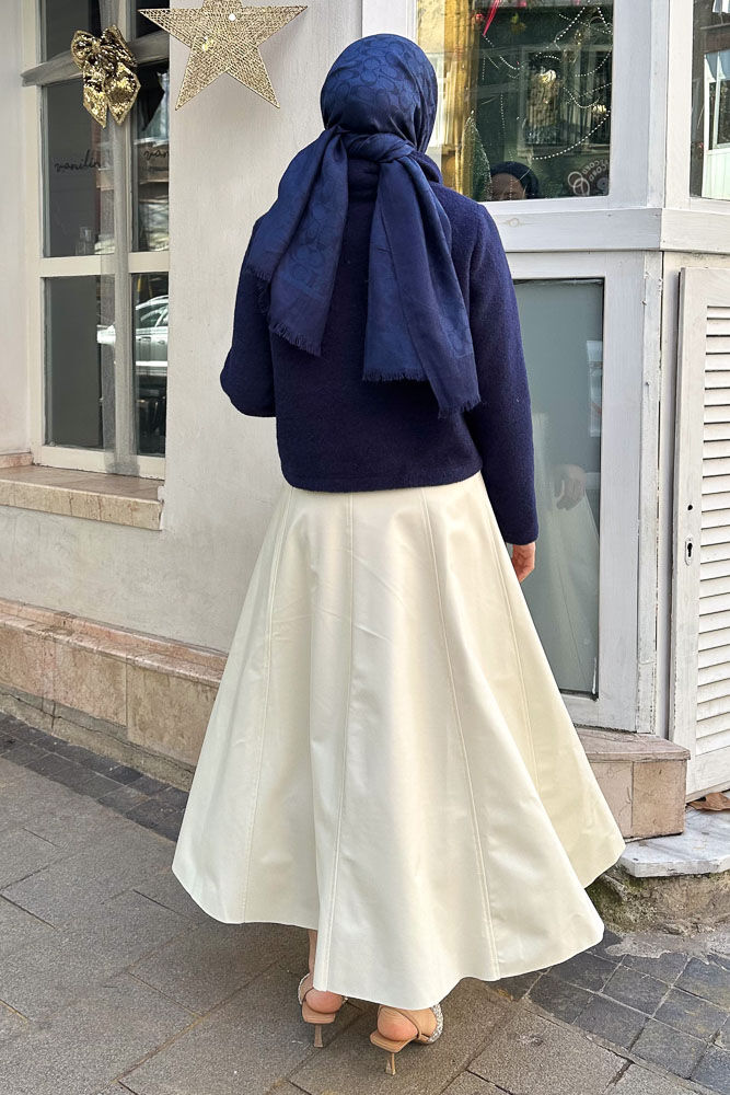 Kalp Düğmeli Kısa Kaban - Lacivert - LİNE (5)