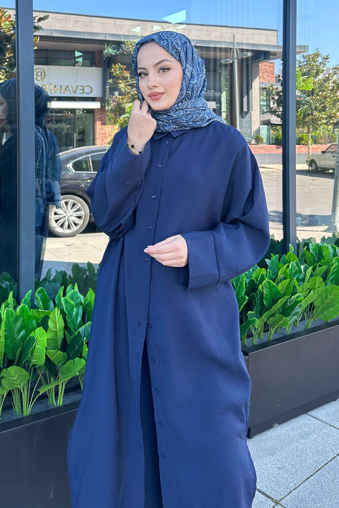 Kida Uzun Gömlekli Takım - Lacivert - 6