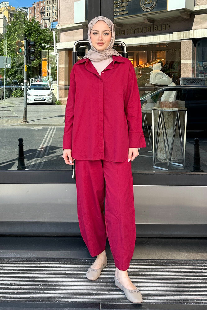 Kit Casey Rahat Takım - Bordo - ENMA (1)