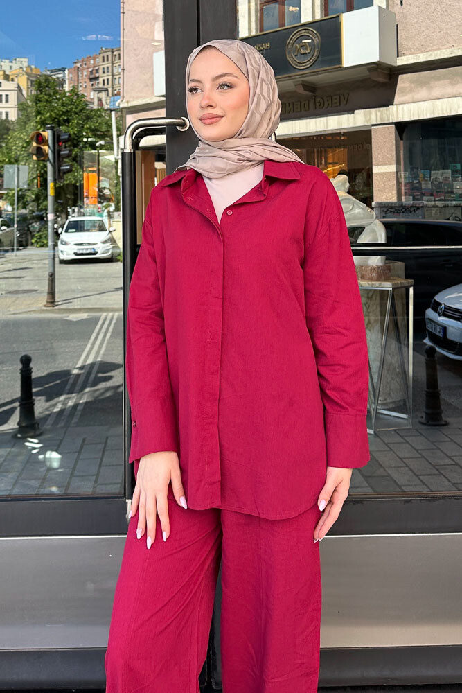 Kit Casey Rahat Takım - Bordo - ENMA (5)