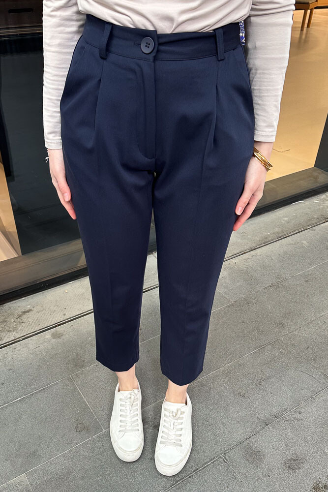 Klasik Viskon Pantolon - Lacivert - İKOL (1)