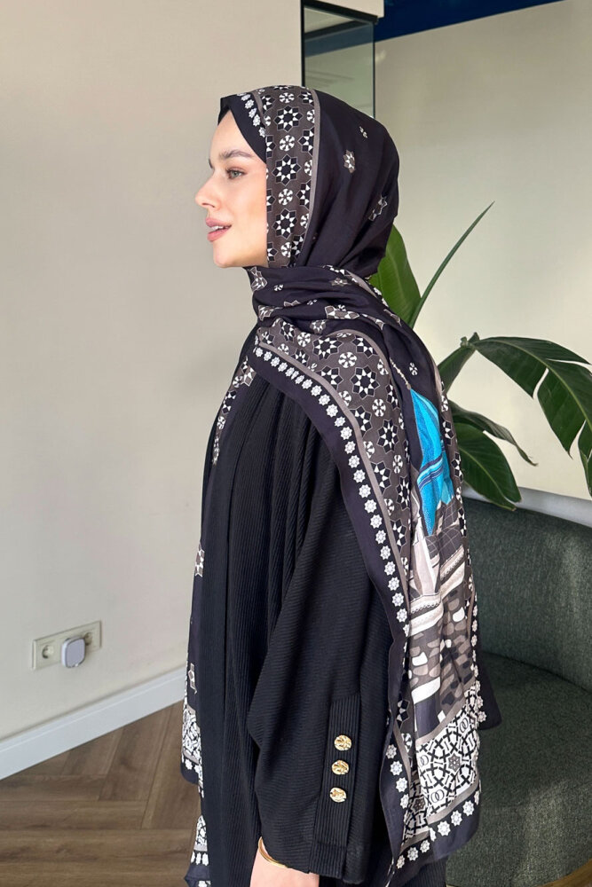 Kol Apolet Detaylı Hırka - Siyah - 7