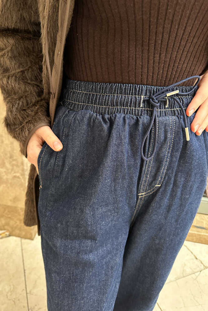 Konik Fit Denim Pantolon - Lacivert - 2