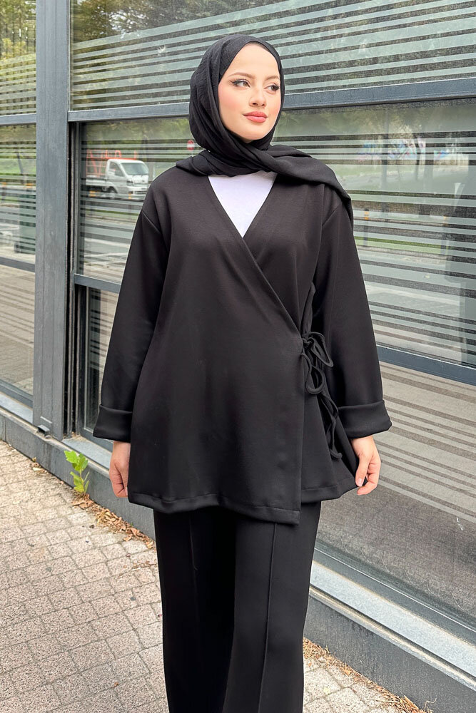 Kruvaze Oysho Takım - Siyah - 2