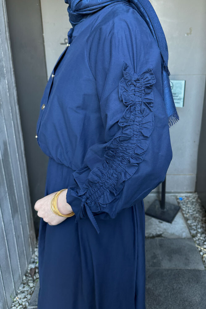 Kyle Bolerolu Elbise - Lacivert - HEWES (1)