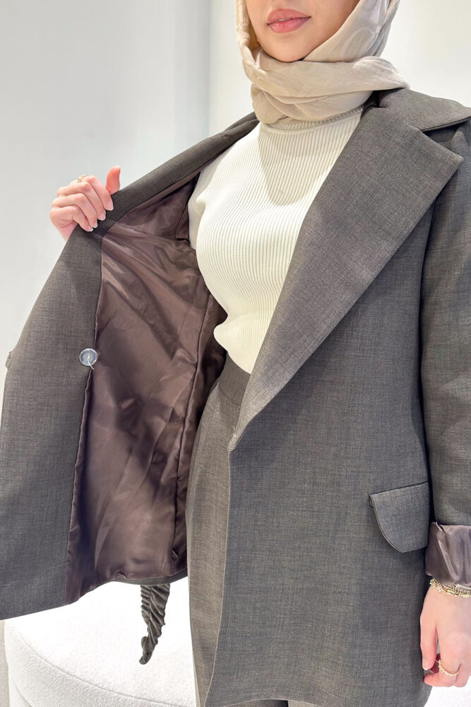 Lior Pantolon Takım - Kahverengi - 6