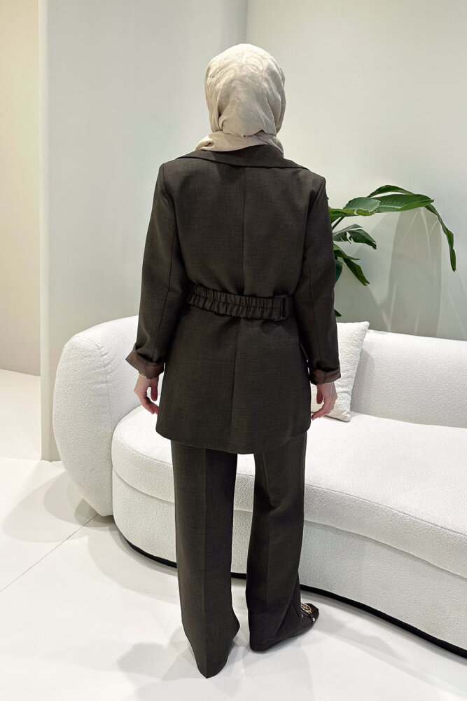 Lior Pantolon Takım - Kahverengi - 8