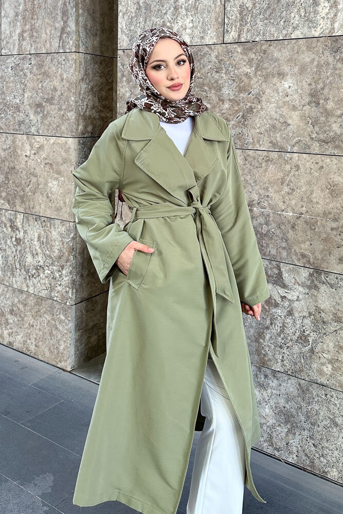 Lisa Trençkot - Küf Yeşili - 7