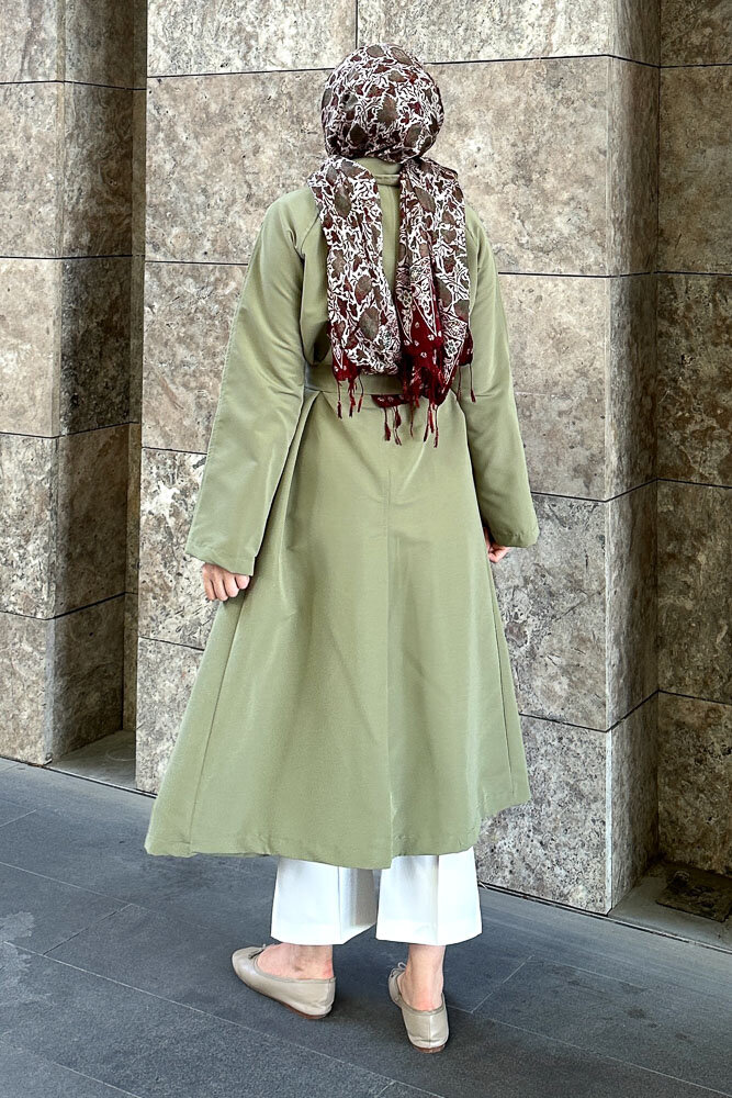 Lisa Trençkot - Küf Yeşili - 3