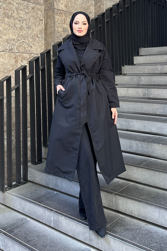 Lisa Trençkot - Siyah - 4