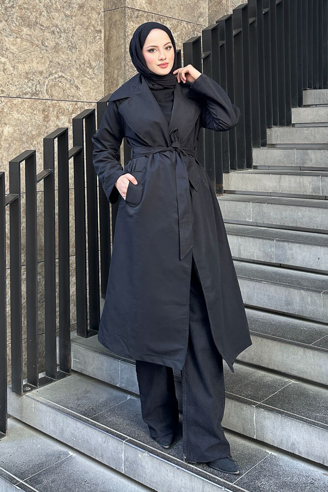 Lisa Trençkot - Siyah - 6