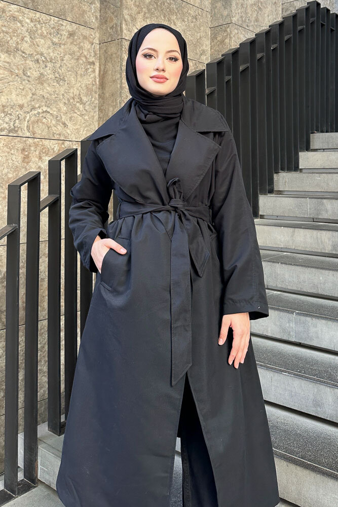 Lisa Trençkot - Siyah - 2