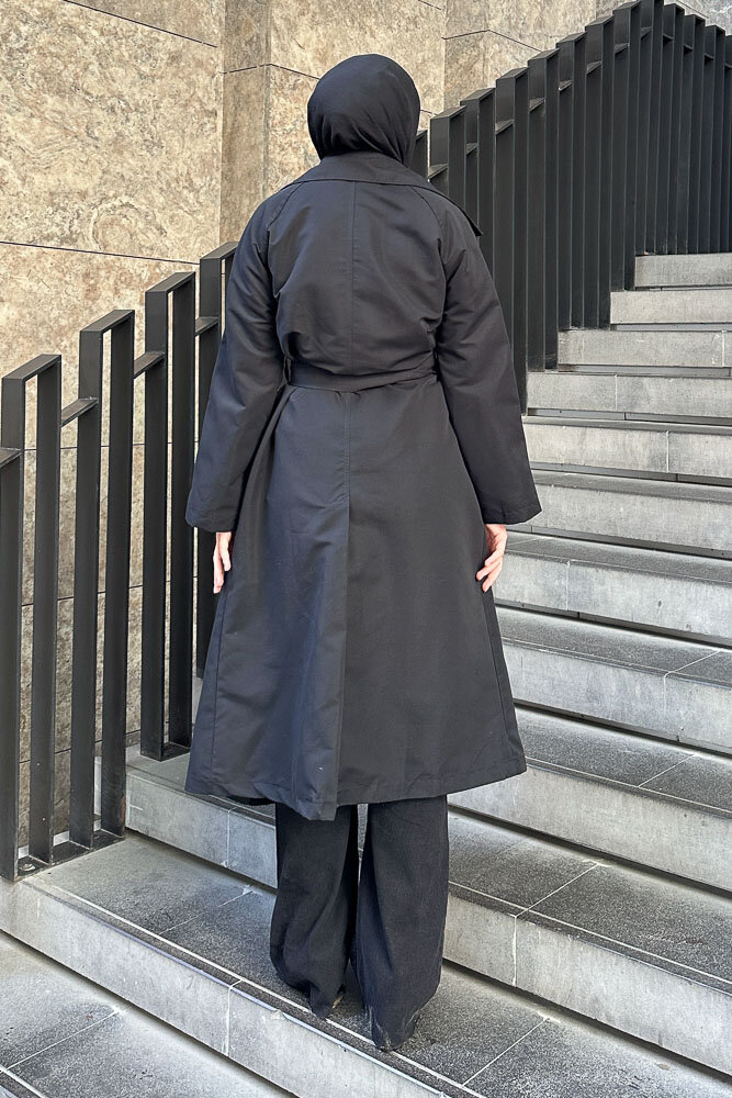 Lisa Trençkot - Siyah - 5