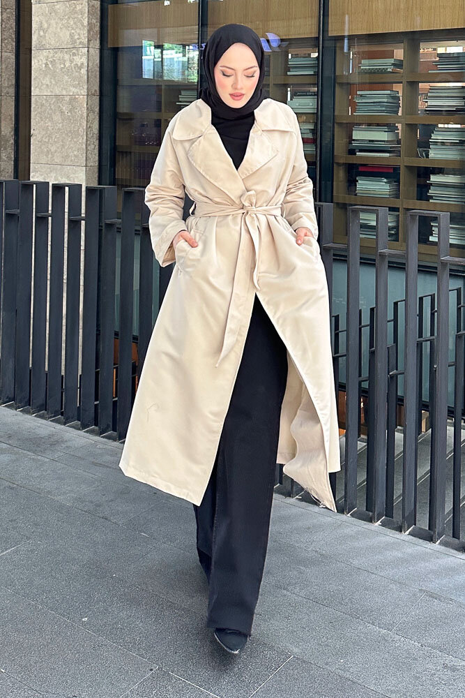 Lisa Trençkot - Taş Rengi - 1