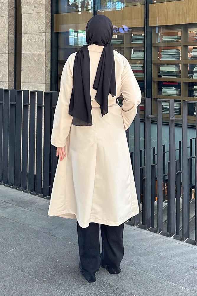 Lisa Trençkot - Taş Rengi - 7