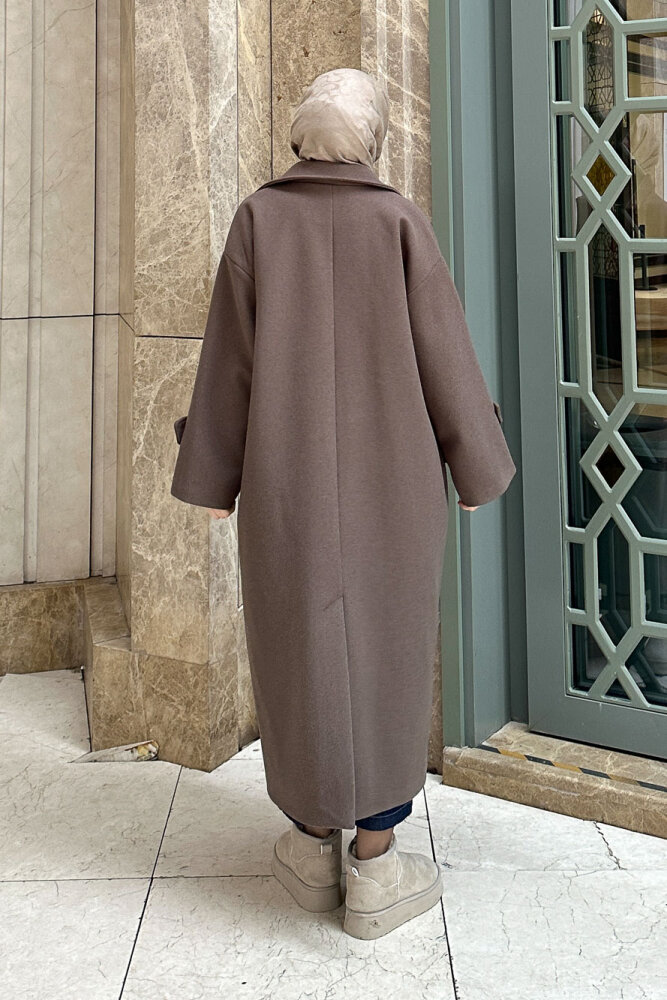 Lonavé Uzun Kaşe Kaban - Vizon - ALLMİSS (4)